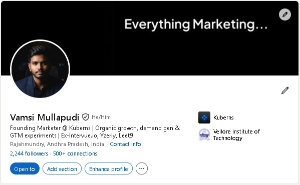LinkedIn profile